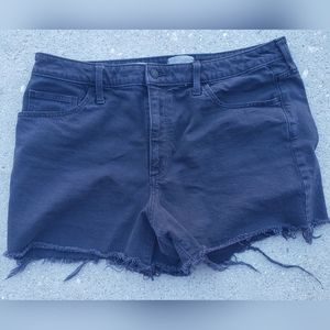 universal thread vintage midi off blackn cut off jean shorts, size 14/32